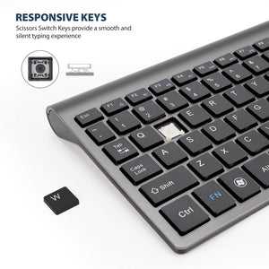 Discover the Wireless USB Mini Silent Keyboard