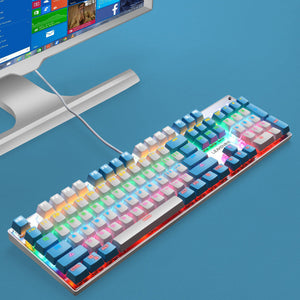 Elevate Your Gaming Experience with the Luminous Punk USB Wired Gaming Keyboard