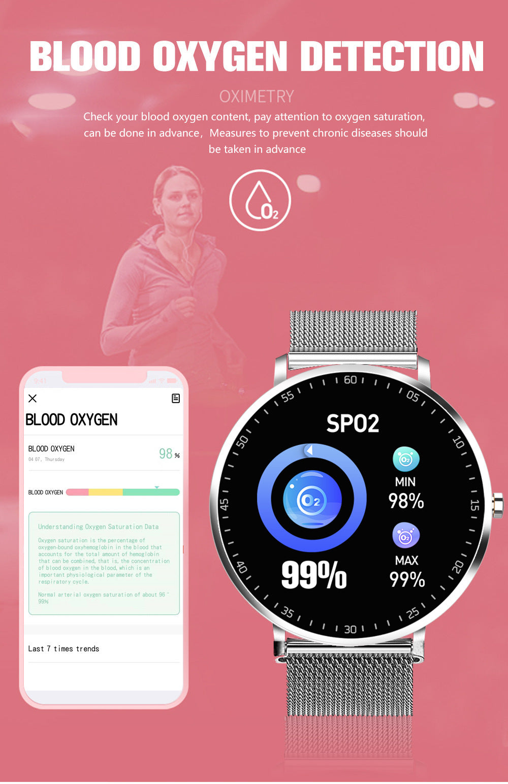Smart Bracelet Sports Fitness Tracker
