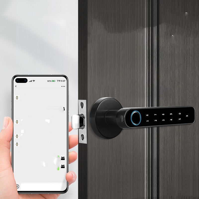 Wooden Door Fingerprint Bluetooth Lock