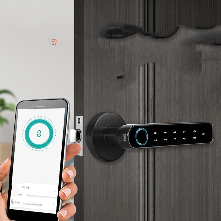 Wooden Door Fingerprint Bluetooth Lock